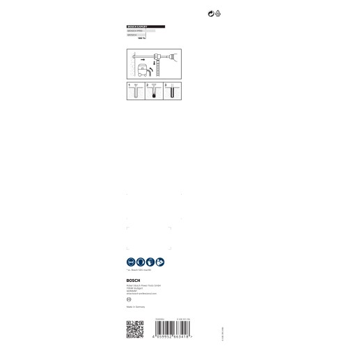 Set de brocas para martillo EXPERT SDS Clean max-8X de 32 x 400 x 650