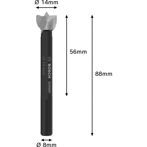 Broca Forstner EXPERT Wood, 14 mm