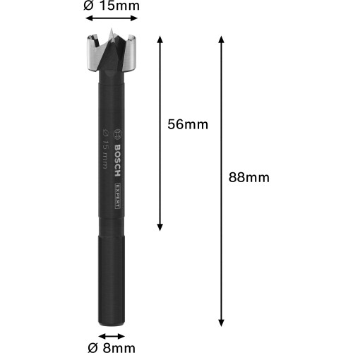 Broca Forstner EXPERT Wood, 15 mm