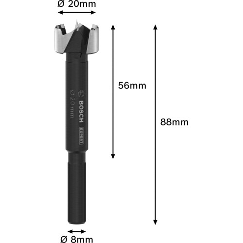 Broca Forstner EXPERT Wood, 20 mm
