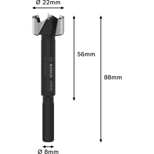 Broca Forstner EXPERT Wood, 22 mm