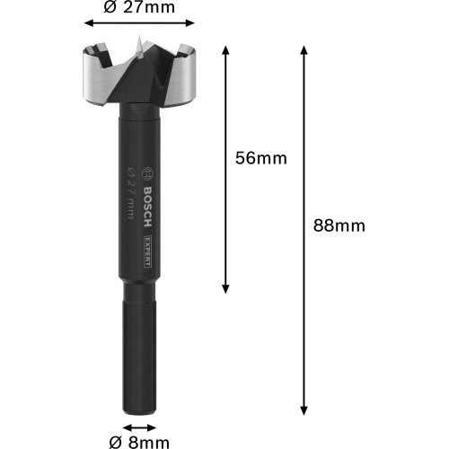 Broca Forstner EXPERT Wood, 27 mm