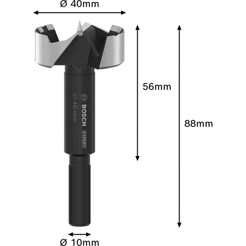 Broca Forstner EXPERT Wood, 40 mm