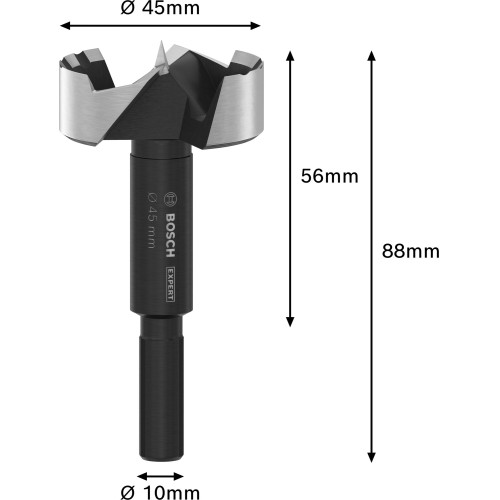 Broca Forstner EXPERT Wood, 45 mm