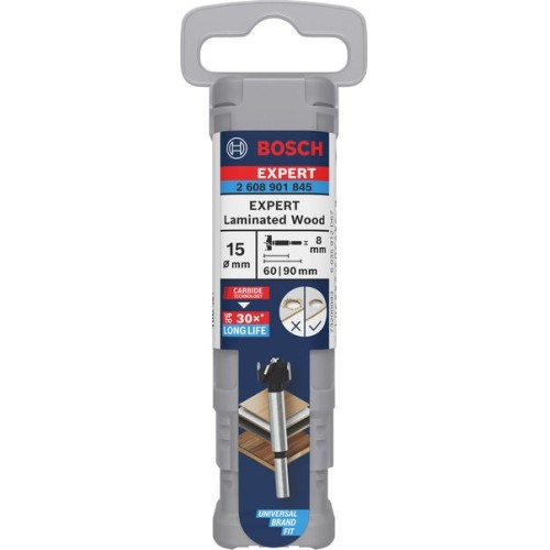 Broca de corte para bisagras EXPERT para madera laminada, 15 x 60 x 90 mm