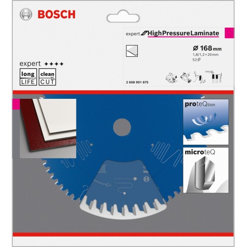Expert for High Pressure Laminate 168x20x1,8/1,2 mm, T52