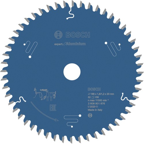 Expert for Aluminium 168x20x1,8/1,2x52T