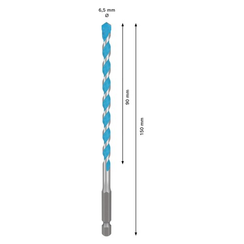 Broca EXPERT HEX-9 Multi Construction, 6,5x90x150
