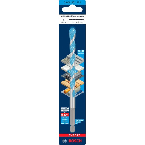 Broca EXPERT HEX-9 Multi Construction, 9x90x150