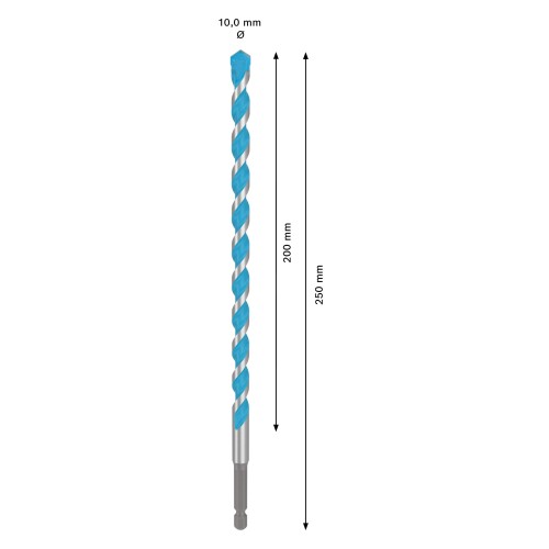 Broca EXPERT HEX-9 Multi Construction, 10x200x250