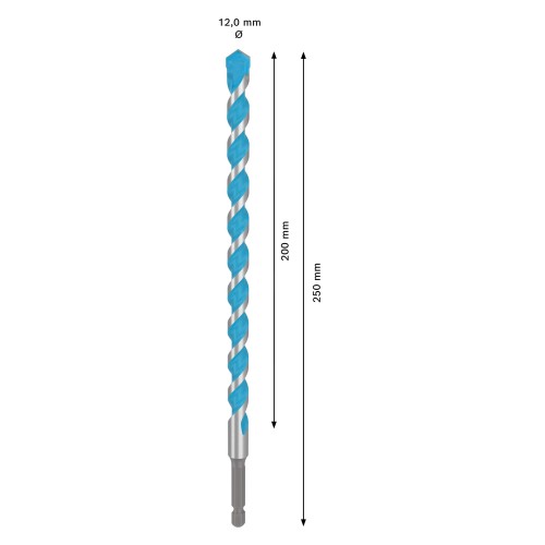 Broca EXPERT HEX-9 Multi Construction, 12x200x250