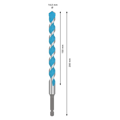 Broca EXPERT HEX-9 Multi Construction, 14x150x200