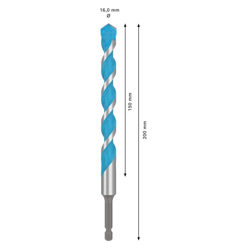 Broca EXPERT HEX-9 Multi Construction, 16x150x200