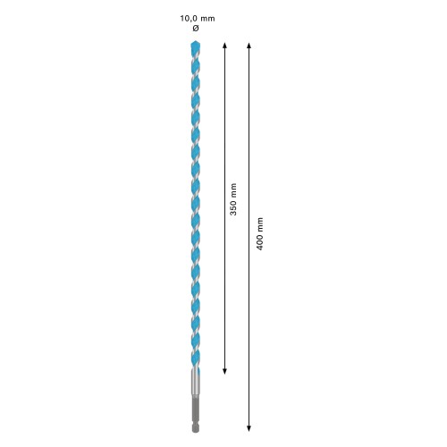 Broca EXPERT HEX-9 Multi Construction, 10x350x400
