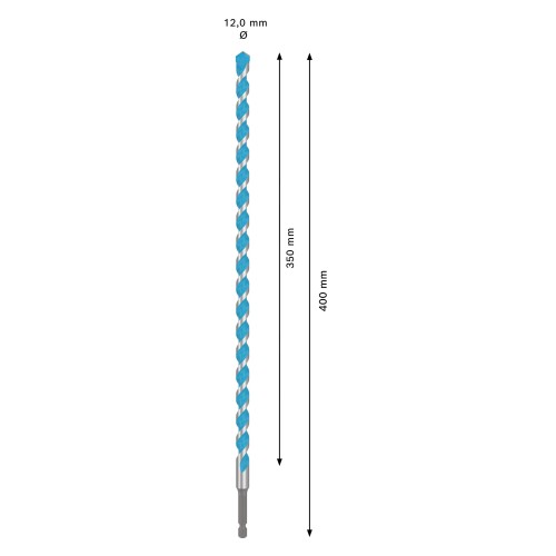 Broca EXPERT HEX-9 Multi Construction, 12x350x400
