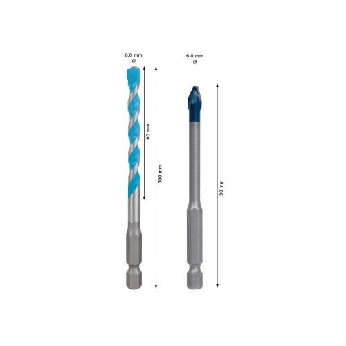 Set EXPERT HEX-9 Hard Ceramic y HEX-9 Multi Construction, 6 mm, 2 unidades