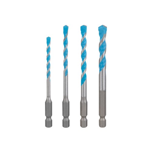 Set de brocas EXPERT HEX-9 Multi Construction, 4 x 45 x 90 mm; 5 x 50 x 100 mm; 6 x 60 x 100 mm; 8 x 50 x 100 mm, 4 unidades