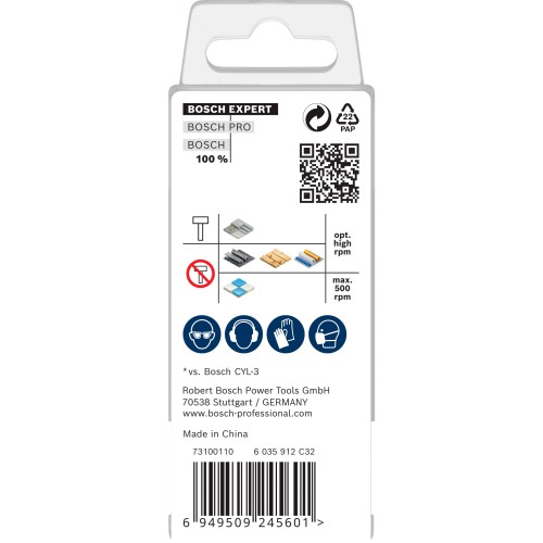 Set de brocas EXPERT HEX-9 Multi Construction, 5,5 x 60 x 100 mm; 6 x 60 x 100 mm; 7 x 60 x 100 m; 8 x 50 x 100 mm, 4 unidades