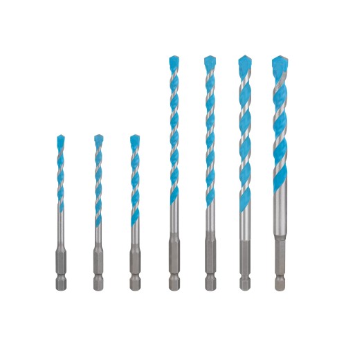 Set de brocas EXPERT HEX-9 Multi Construction, 5 x 50 x 100 mm; 5,5 x 60 x 100 mm; 5 x 60 x 100 mm; 6 x 90 x 150 mm; 7 x 90 x 150 mm; 8 x 90 x 150 mm; 10 x 90 x