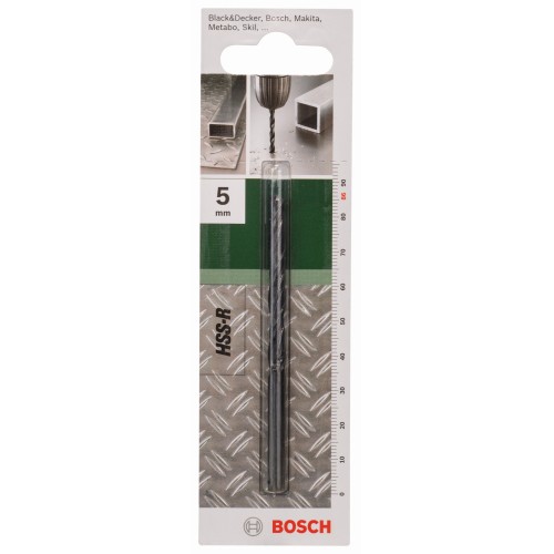 Broca para metal HSS-R, DIN 338D = 5,0 mm; L = 86 mm