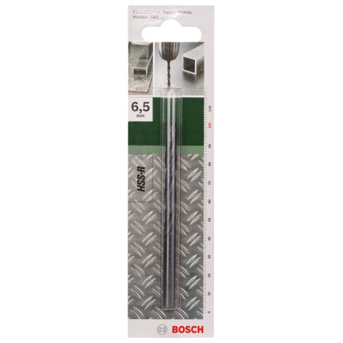 Broca para metal HSS-R, DIN 338D = 6,5 mm; L = 101 mm