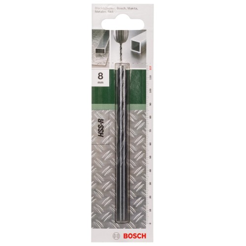 Broca para metal HSS-R, DIN 338D = 8,0 mm; L = 117 mm
