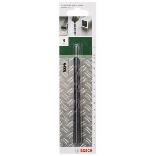 Broca para metal HSS-R, DIN 338D = 9,0 mm; L = 125 mm