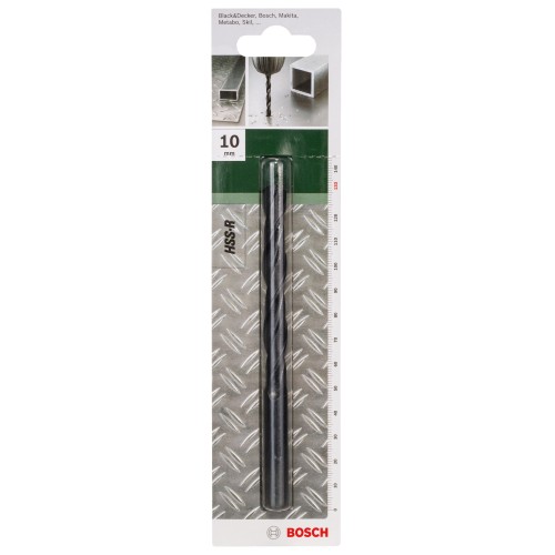 Broca para metal HSS-R, DIN 338D = 10,0 mm; L = 133 mm