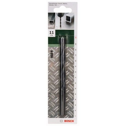 Broca para metal HSS-R, DIN 338D = 11,0 mm; L = 142 mm