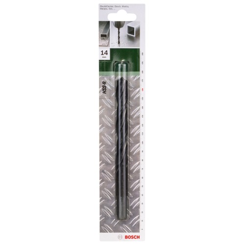 Broca para metal HSS-R, DIN 338D = 14,0 mm; L = 160 mm