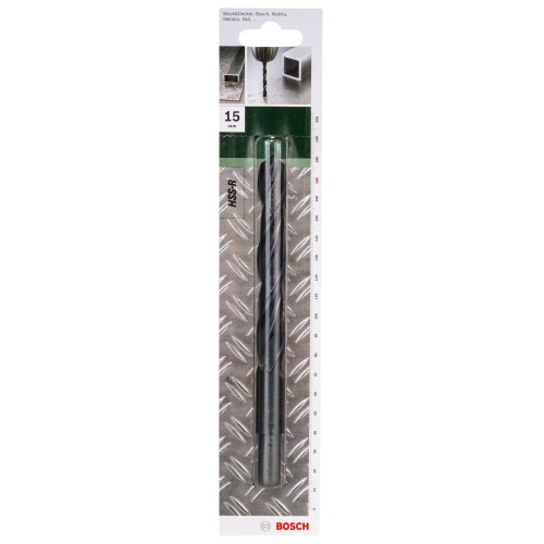 Broca para metal HSS-R, DIN 338D = 15,0 mm; L = 169 mm