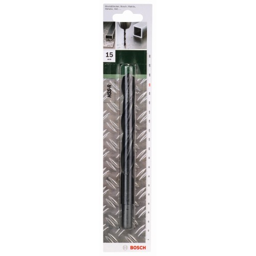 Broca para metal HSS-R, DIN 338D = 15,0 mm; L = 169 mm