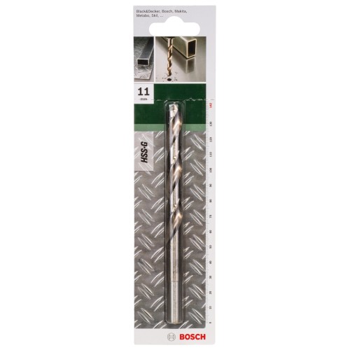 Broca para metal HSS-G, DIN 338D = 11,0 mm; L = 142 mm