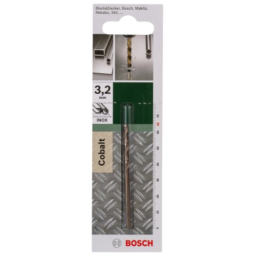 Broca para metal HSS-Co, DIN 338D = 3,2 mm; L = 65 mm
