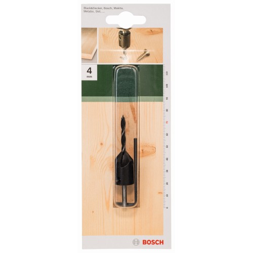 Broca en espiral para madera con avellanadorD = 4,0 mm; L = 70 mm