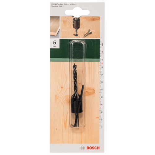 Broca en espiral para madera con avellanadorD = 5,0 mm; L = 85 mm