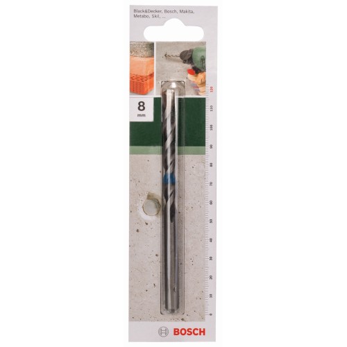 Broca para hormigón según la norma ISO 5468D = 8,0 mm; L = 120 mm