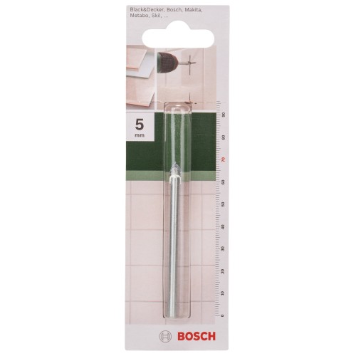 Broca para vidrio y azulejosD = 5,0 mm; L = 70 mm