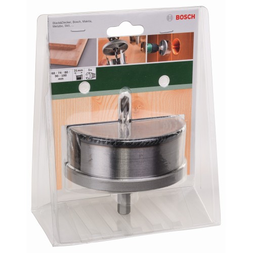 Set de 5 sierras de corona68; 74; 80; 90; 100 mm