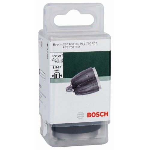Portabrocas de sujeción rápidaD = 1,5 - 13 mm; A = 1/2"-20