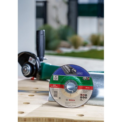 Set de discos de tronzar de 5 piezas, acodado para metalD = 125 mm