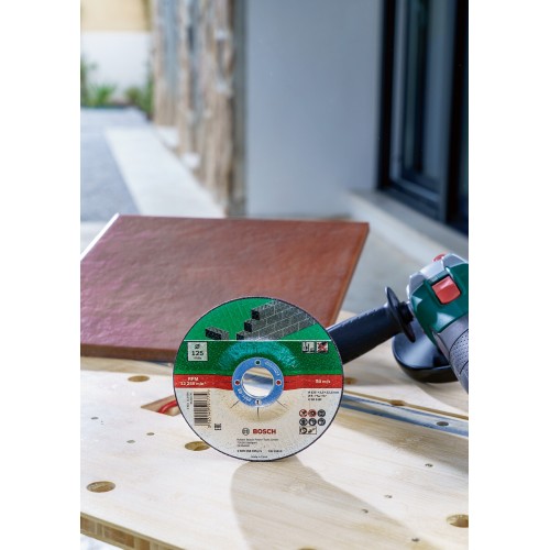 Set de discos de tronzar de 5 piezas, acodado para piedraD = 115 mm