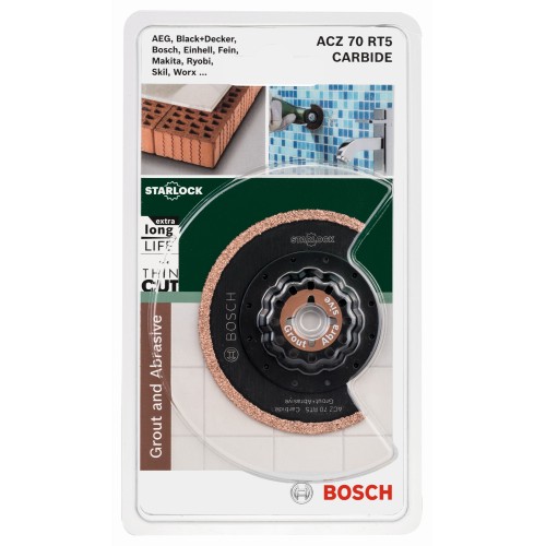 Hoja de sierra segmentada Starlock de corte estrecho Carbide RIFF ACZ 70 RT570 mm