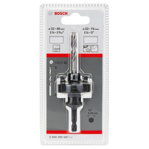 Adaptador de vástago hexagonal para sierras de corona de 32-76 mm