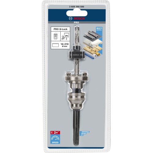 Portabrocas PRO Q-Lock, llave de vaso SDS plus para sistema Quick Change de sierra de corona SDS plus