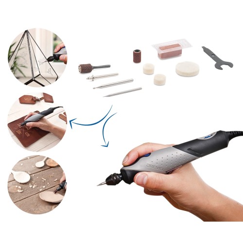 Multiherramienta con cable en forma de bolígrafo DREMEL 2050 – 15 (9 W), 15 accesorios