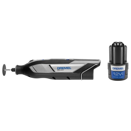 Multiherramienta con batería DREMEL 8240 5/65 (batería de 12 V y 2 Ah), 65 accesorios, 5 complementos