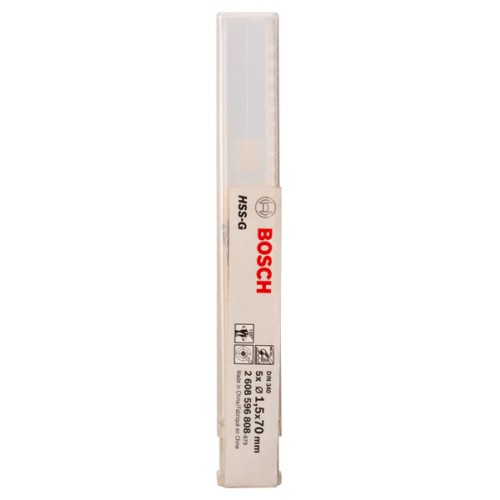 Broca helicoidal PRO Metal HSS-G larga, 1 x 45 x 70 mm, 5 unidades