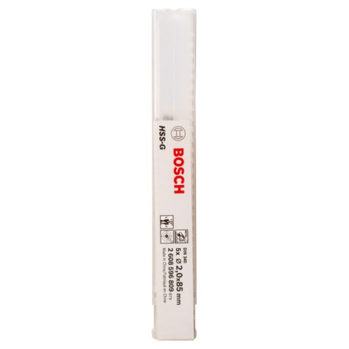 Broca helicoidal PRO Metal HSS-G larga, 2 x 56 x 85 mm, 5 unidades