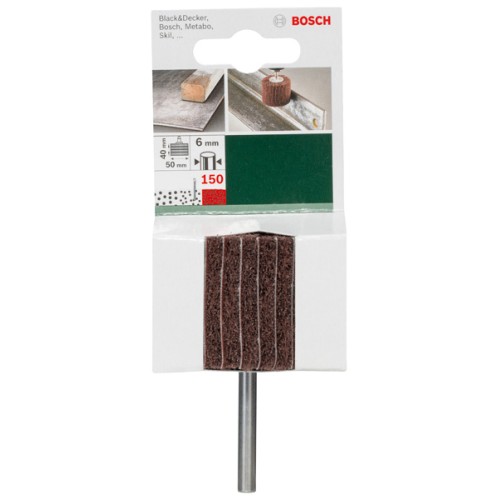 Lijadoras de laminillas con vellón para taladradoras, 50 mm